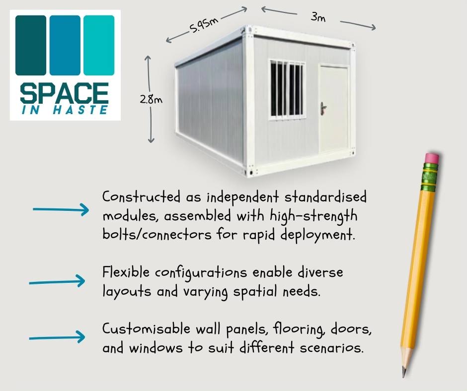 Standard 6m x 3m Modular Unit